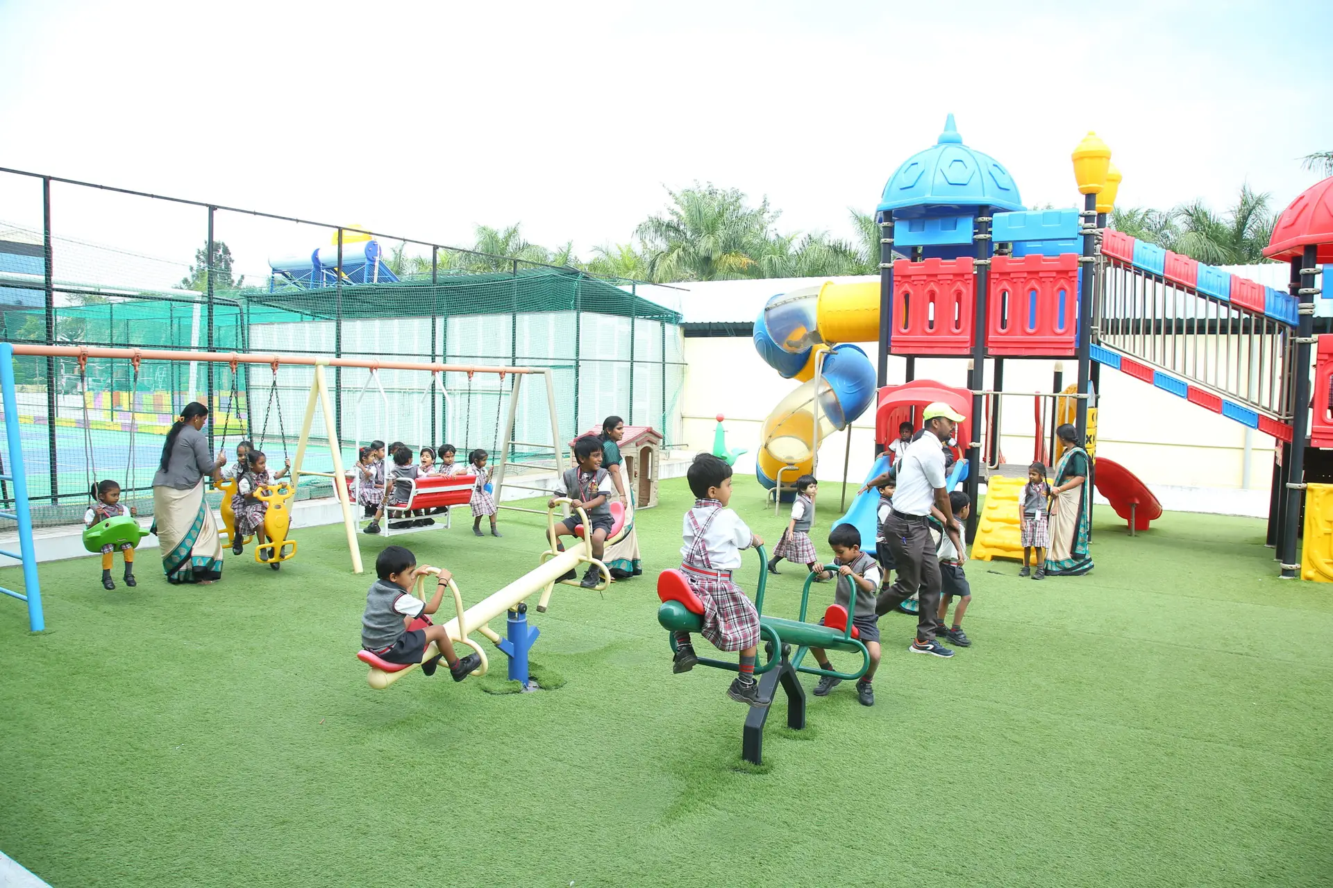 Children's playground at New Oxford School