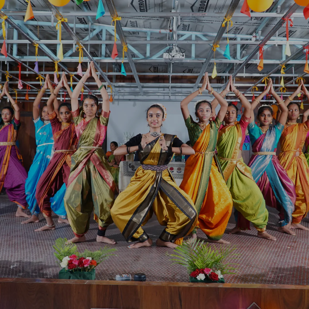 Students performing dance