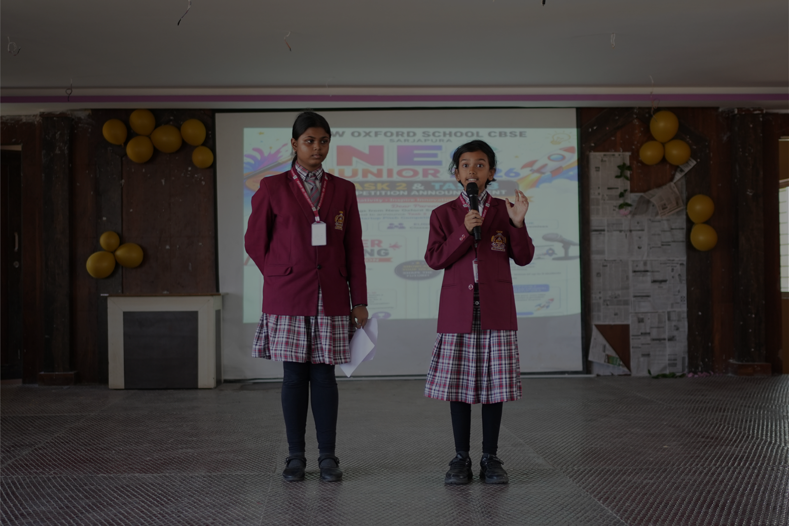 Entrepreneurs Club students presenting